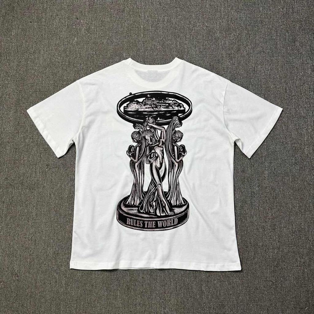 Summer Men Women Cotton Tshirt Oversized Short Sleeve T Shirt Trend Brand Print T-shirt Tops Tee Fashion Streetwear Clothes