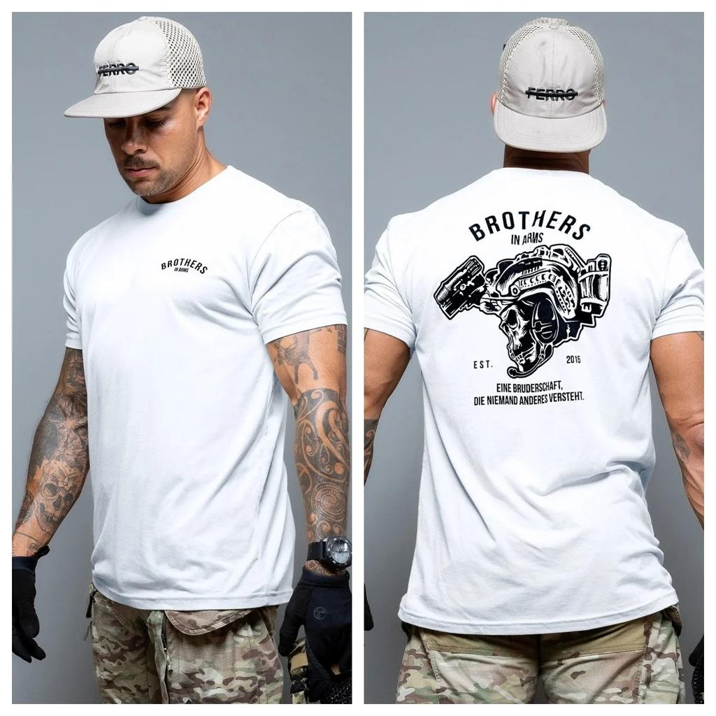 2026 Brothers In Arms T-shirt Traspirante Adatta Per Lo Sport T-shirt in Cotone Per Unisex E Unisex