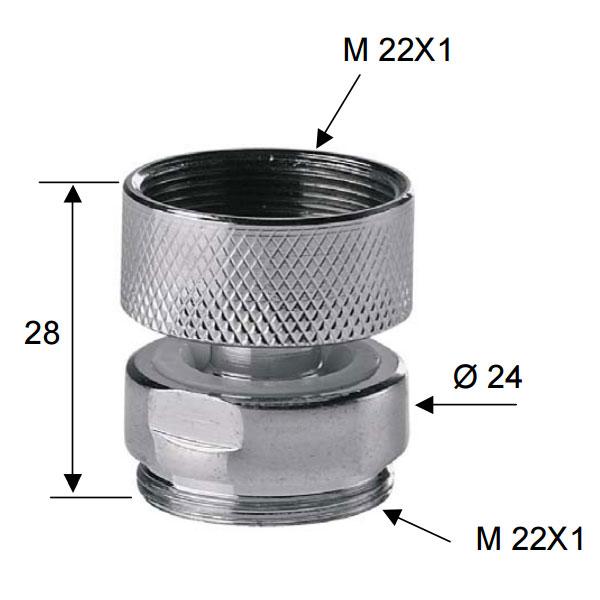Redukcja Perlatora Przegubowa F22Xm22 Gw/Gz