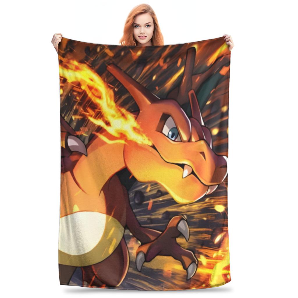 1PC Charizard8 Winter Blankets for Adults Bedding Home Interior Sofa Knee