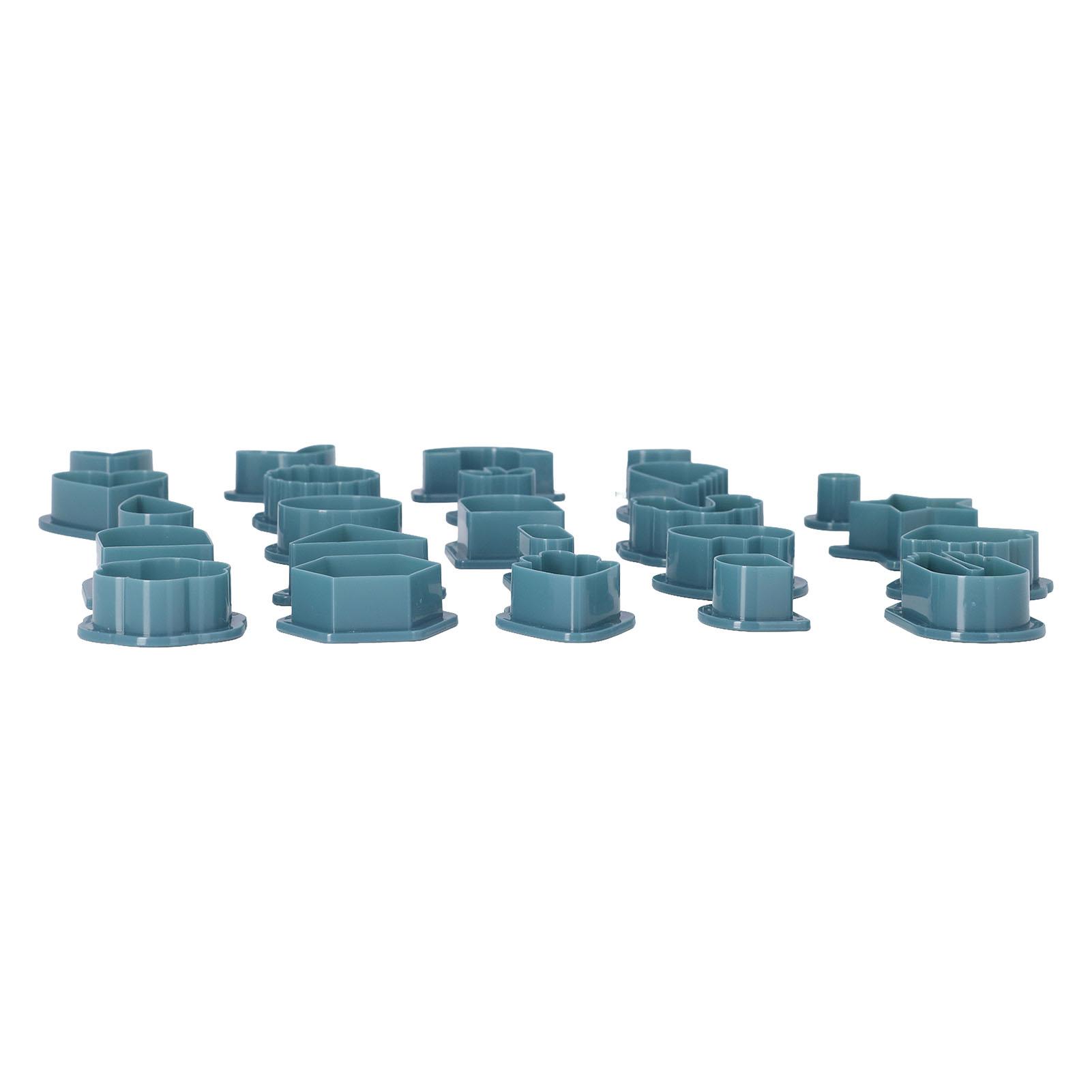 

142 Pcs Dark Blue Polymer Clay Cutters Set Plastic Polymer Clay Cutter Tools DIY Clay Jewelry Earring Making Kit Gifts