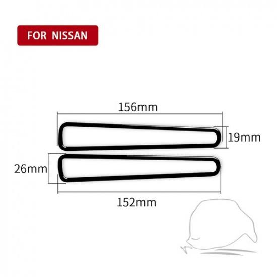 Piano Black Inner Door Defogger Air Vent Outlet Cover For Nissan GTR R35 08-16