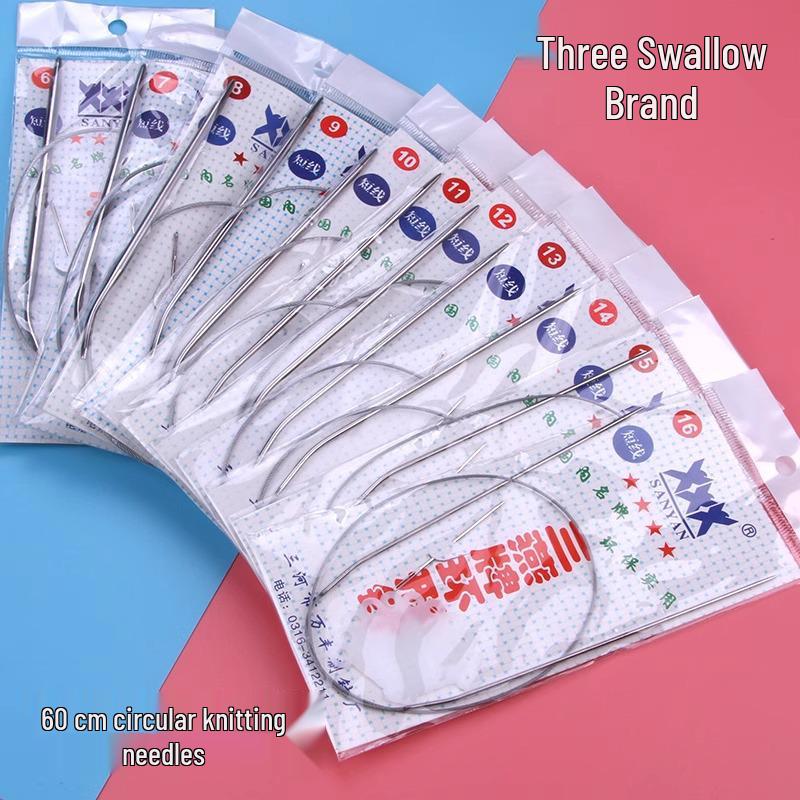 Sanyan Stainless Steel Circular Knitting and Crochet Needles Set