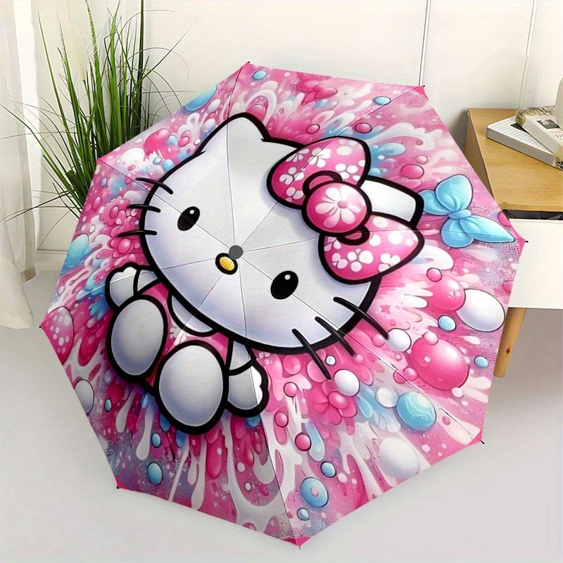 1pc Hello Kitty Automatic Opening/closing Umbrella, Windproof, Foldable Sunshade, Perfect Gift for Friends, Durable Handle Yy250815133
