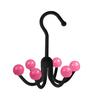 Clothes Hooks with 6 Claws Strong Load-bearing 360-Degree Rotatable Easy to Install Underwear Bags Hanger Closet Organizer