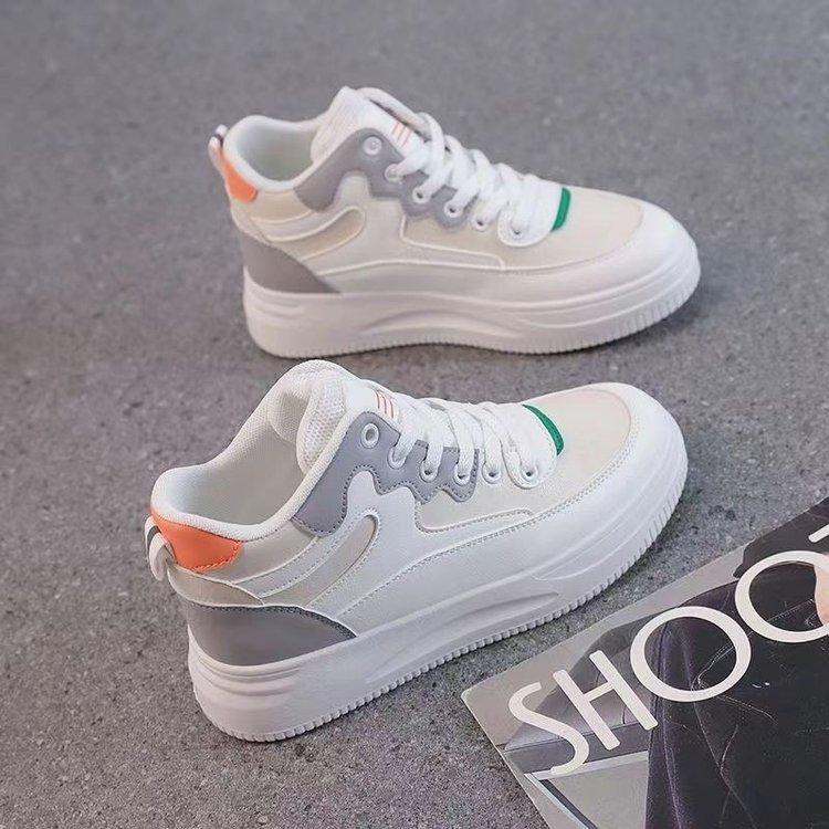 

Модные высокие нескользящие кроссовки 2024 года, новые универсальные повседневные спортивные кроссовки из вулканизированной стали, кроссовки Zapatillas De Deporte 40 белый