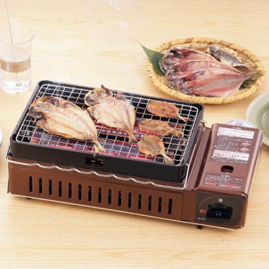 Iwatani Aburiya 1 Gaskartuschenkocher Robatayaki-Grill für den Außenbereich Hergestellt in Japan Yakitori, Spieße, Grillen, Meeresfrüchte, Barbecue, CB-ABR-1