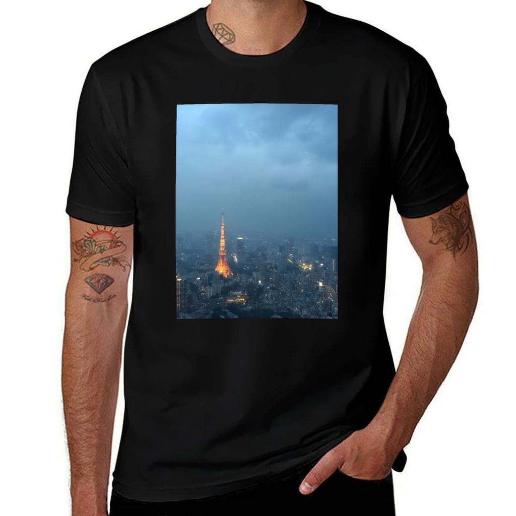 Tokyo Tower At Night Tshirt Unisex T Shirt Cotton Unisex T Shirt Graphic Tshirt