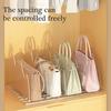 Space Saving Bag Display Organizers Adjustable Acrylic Shelf Divider Storage Organizers For Bags And Accessories