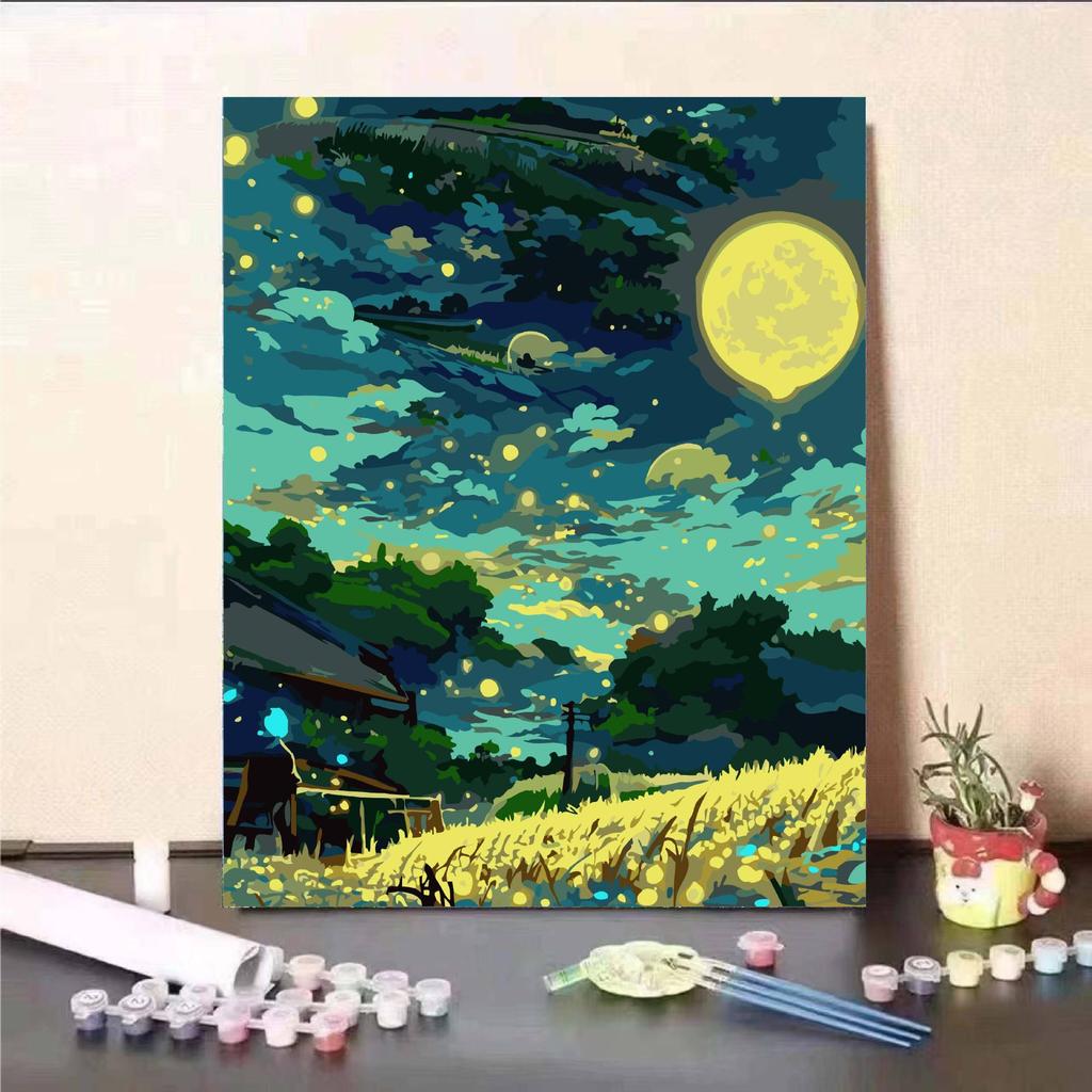 Hayao Miyazaki Summer Digital Oil DIY Painting: Healing, Stylish Living Room Decor Gift
