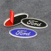 58x22mm 3D Aluminum Steering Wheel Badge Emblem Cover For Ford Focus MK4 Ranger Fiesta Mondeo Edge Escape Auto Tuning Accessory