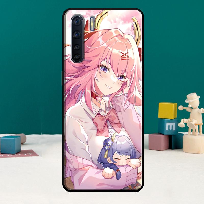 Genshin Impact Yae Miko Phone Case For Oppo A74 A15 A80 A60 A40 A94 A54 A98 A78 A18 A38 A58 A16 A76 A96 A17 A77 A57S