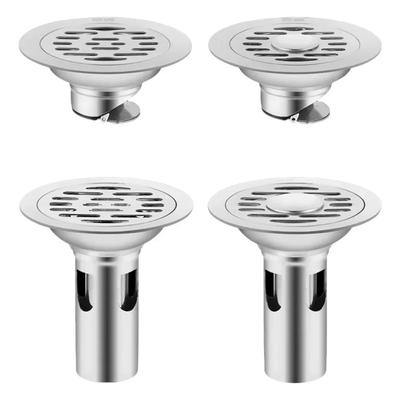 Stainless Steel Floor Drains Shower Anti-odor Drainer Bathtub Ground Leakage Hair Catcher Kitchen Bathroom Hardware Accessories