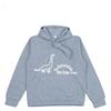 2025 Autumn/Winter New Manga Women's Dinosaur Printed Fashion Casual Hoodie Outdoor Sports Simple Loose Comfortable Coat