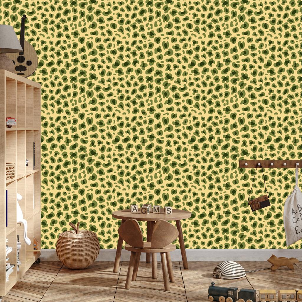Yellow Leather Wallpaper Yellow and Olive for Living Room and Bedroom 50x1000