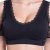 Women Cross Front Side Buckle Push Up Lace Wireless Brassiere Bra Underwear for Yoga