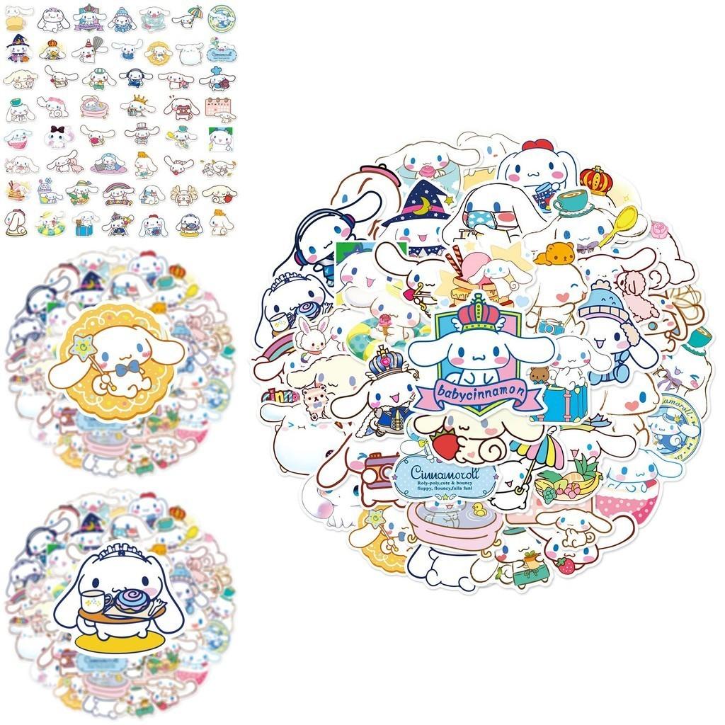 50pcs Cinnamoroll Stickers Waterproof Reusable Decor Laptop Graffiti Diy Gift