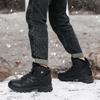 New Autumn High Top Sneaker Men Winter Plush Warm Snow Boots Outdoor Anti Slip Wear Resistant Mountaineering Hiking Footwear