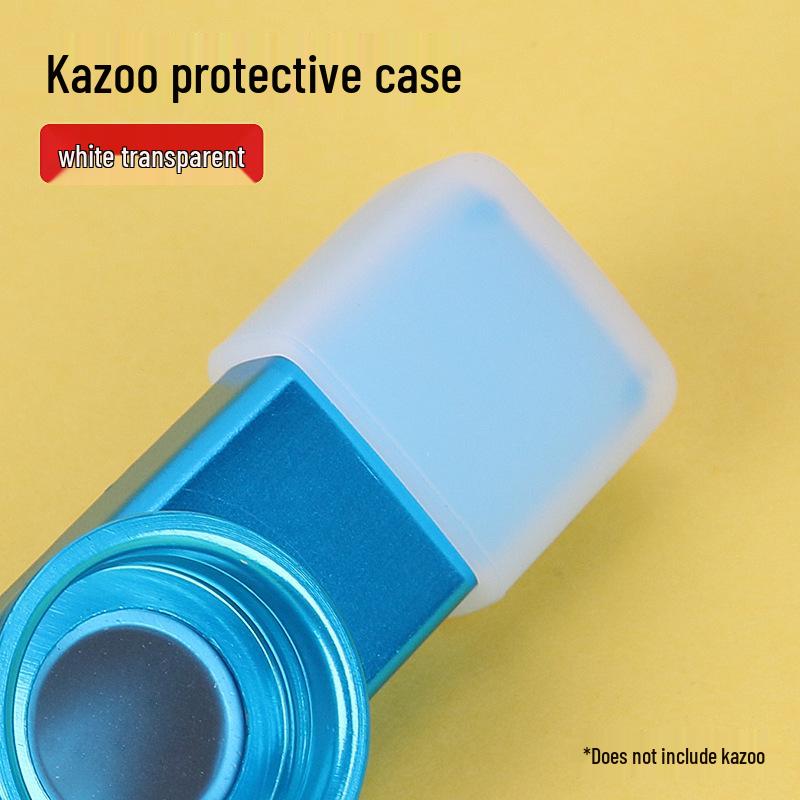 

Professional Metal Kazoo with Silicone Protective Sleeve - Portable Beginner s Trumpet Kazoo Cover