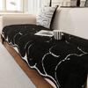 Summer Sofa Cover Decor Non-Slip Couch Slipcover Protector Universal Irregularity Black Sofa Cushion European Style Retro