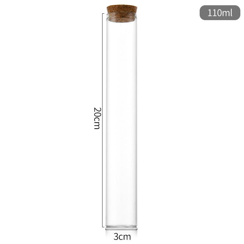30mm Glass Bottle with Cork Seal for Incense Sticks, Floating Wishes, or Candy Storage.