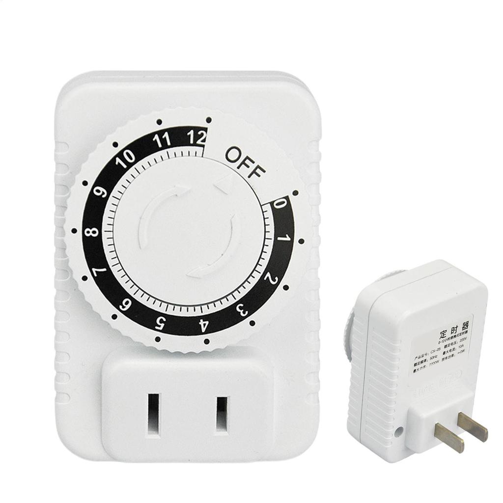 Timer Outlet Accurate Indoor Home Plug In Timers Auto Shut Off User-Friendly Versatile Function Socket for Vacation Security