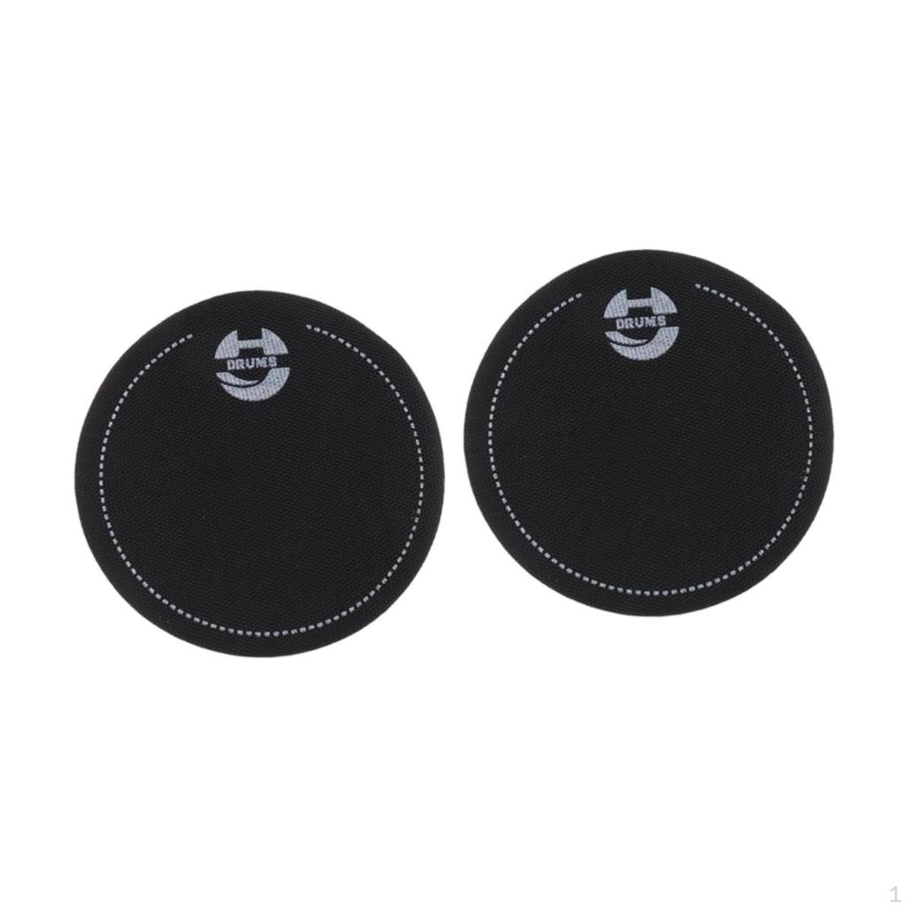 2 x Drum Single Pedal Self Sticky Professional Dia 2.6inch Accessories for Bass Heads Drumhead