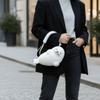 Thickened Cute Seal Shoulder Pouch Soft Adorable Cartoon Seal Handbag Lightweight PP Cotton Crossbody Bag Gifts