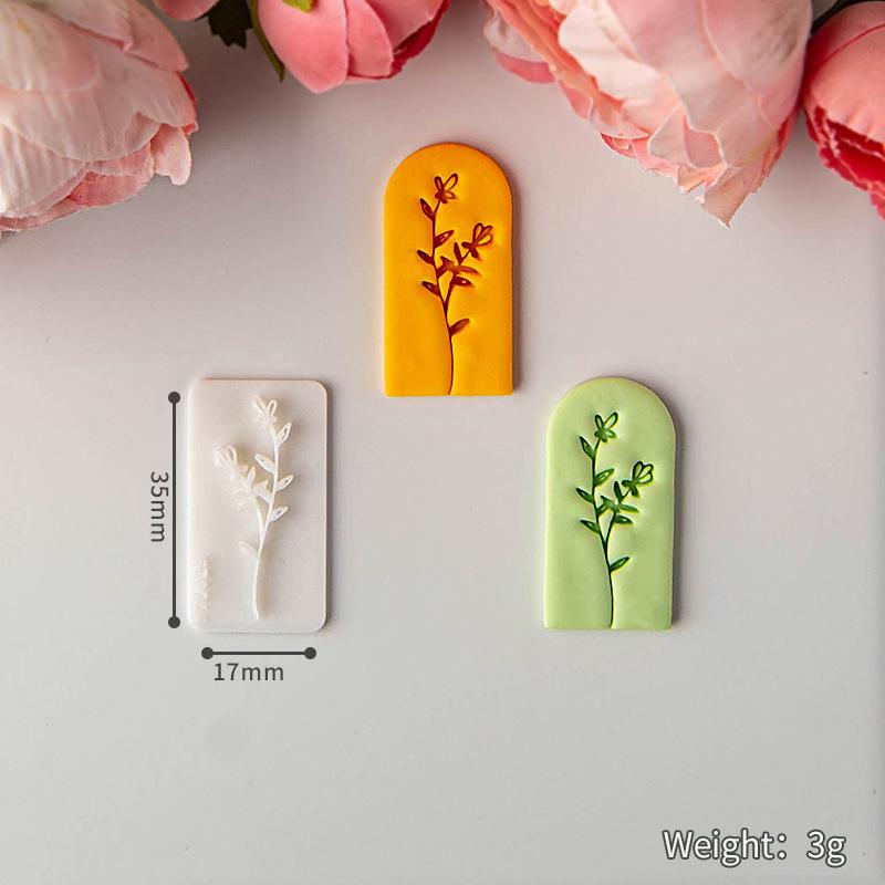 Fresh Flower Clay Soft Pottery Earrings Molds Are Suitable for Making Handmade Diy Jewelry Pendants Polymer Clay Tools