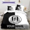 Custom Name Fulham FC Pattern Bedding Quilt Set Home Decoration Gift (1 * Duvet Cover + 2 * Pillowcase Without Core)