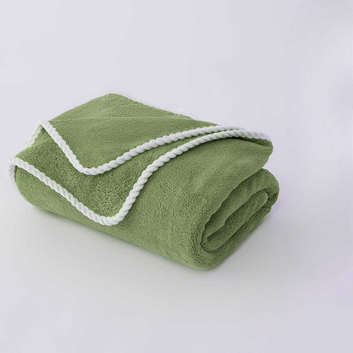 

Очень большое мягкое впитывающее банное полотенце 34 x70 - Купите 1 высококачественное фланелевое полотенце, Многофункциональное банное полотенце/шаль -35*35см 35*35cm зелёный