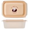 Skater Usamaru Storage Containers, 530ml X 2, Made In Japan, FCNN5W-A, Easy-to-Clean Grooveless, Microwave-Safe with Lid On