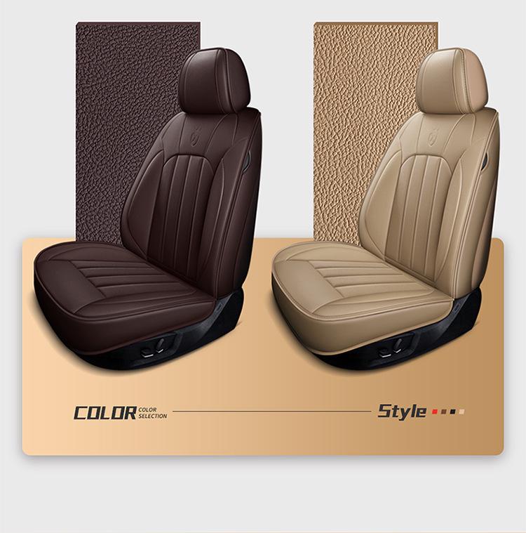 Universal Genuine Leather Seat Cover for Lynk & Co 06 - All-Season Car Pattern Design