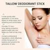 Grass-Fed Beef Tallow Deodorant Stick, Bergamot Scented, 48-Hour Odor Control for Underarms Private Parts, Aluminum-Free