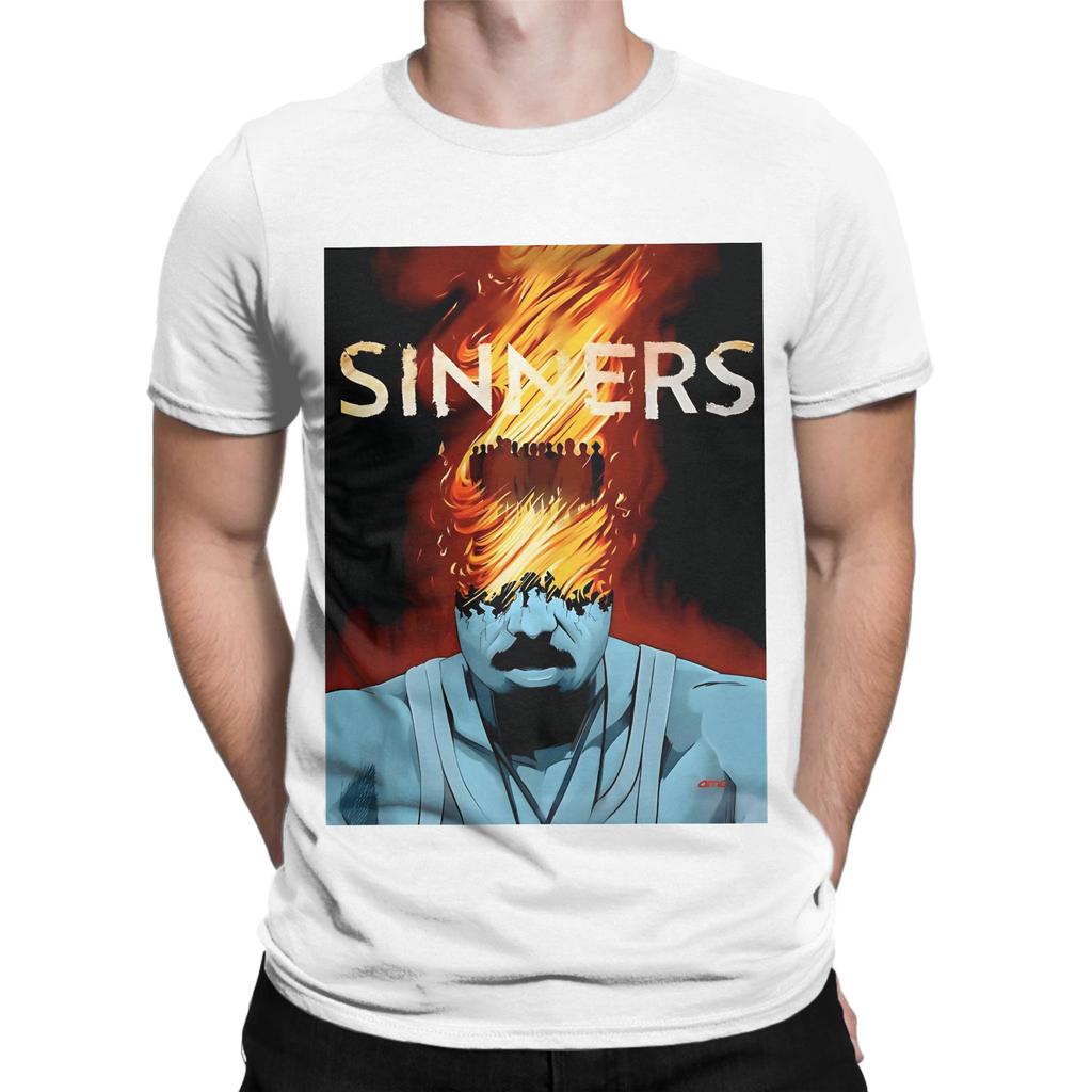Sinners Poster Funny 100 Cotton Tshirt Sinners Tops Tees For Unisex