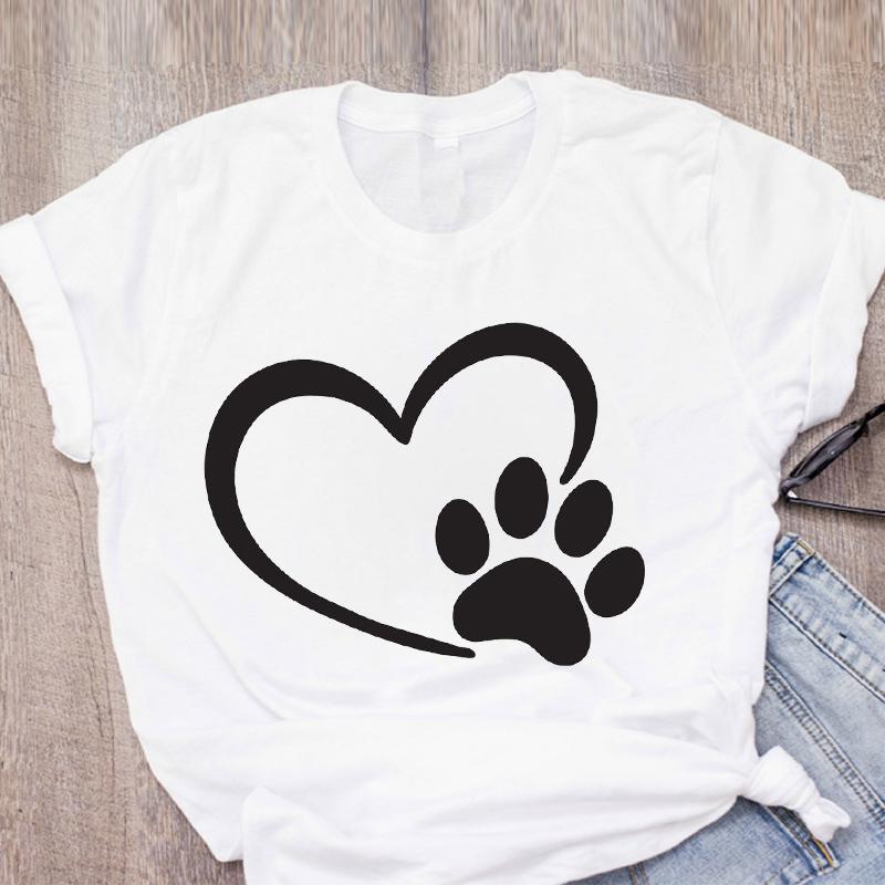 

Dog Mom Letters Pet Flower Fashion Printed Women T-Shirts New Summer Top Femme Tshirt Harajuku O-Neck Casual Tee Ladies Clothing S білий