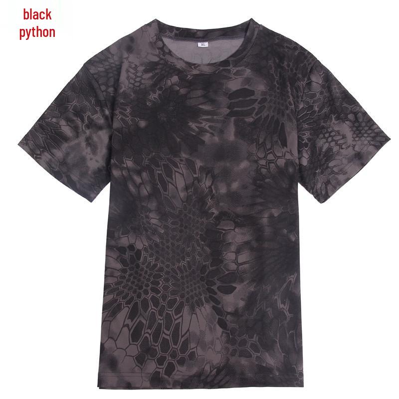 ESDY Quick-Dry Camouflage Crew Neck T-Shirt A413