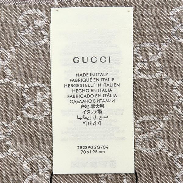 GUCCI 282390 3G704 GG Line Silk Wool ShawlStall silk/wool Array