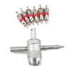 7PCS 6 Valve Cores Tire Valve Core Tool Silver Valve Core Kit Durable 4 in 1 Valve Tool  Tire Repair
