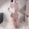 Seductive Lace Slit Cheongsam Lingerie Set 8345