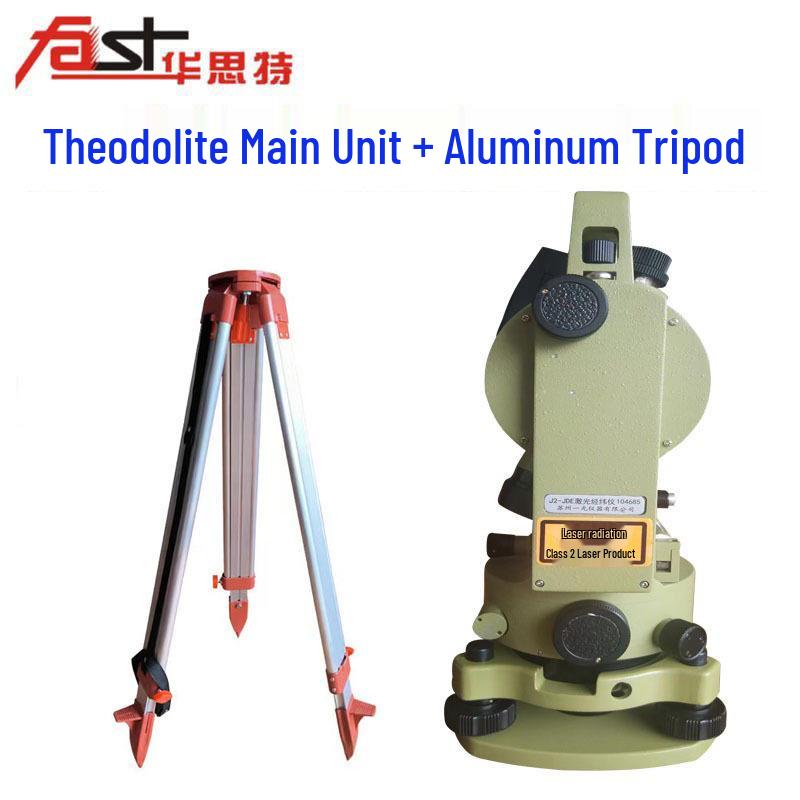 J2-JDE Laser Tripod Theodolite: High-Precision Optical Instrument with Warranty for Engineering Surveys