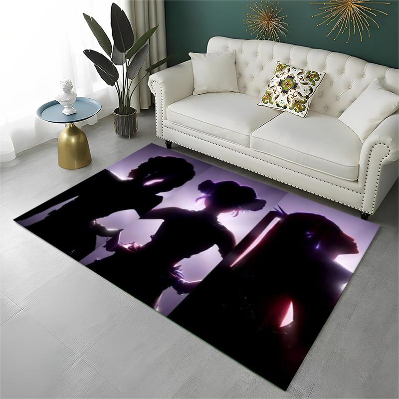 KPop Dämonenjäger Saja Jungs Cartoon Rutschfeste Teppichmatte für Wohnzimmer, Schlafzimmer, Spielzimmer, Teppich Bodenmatte Heimdeko Teppich Kinderzimmer