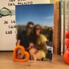 Heart Ring Shape Desktop Photo Holder Decorative Frame Stand For Home Bedroom Instant Photo Display