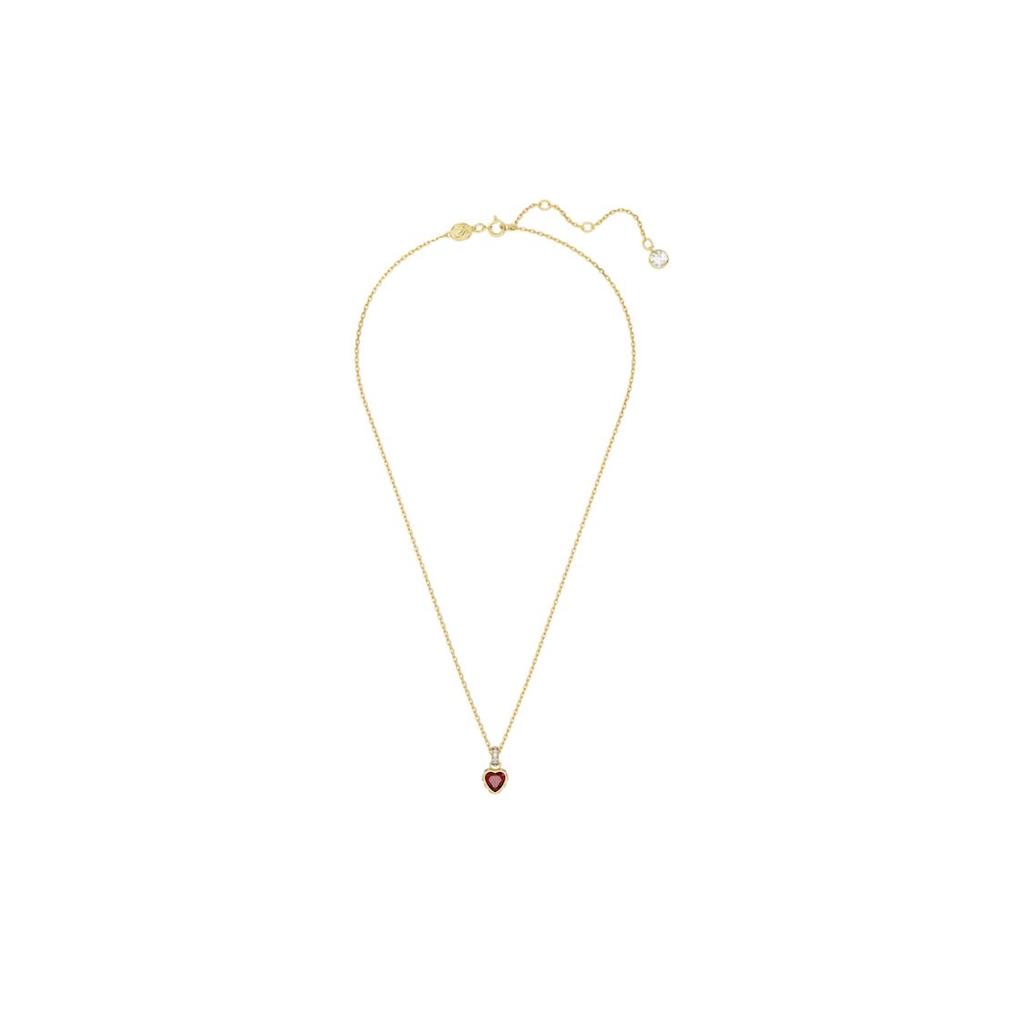 Swarovski Chroma Heart Pendant Gold Tone Cubic Zirconia Necklace Women Necklace 5648750