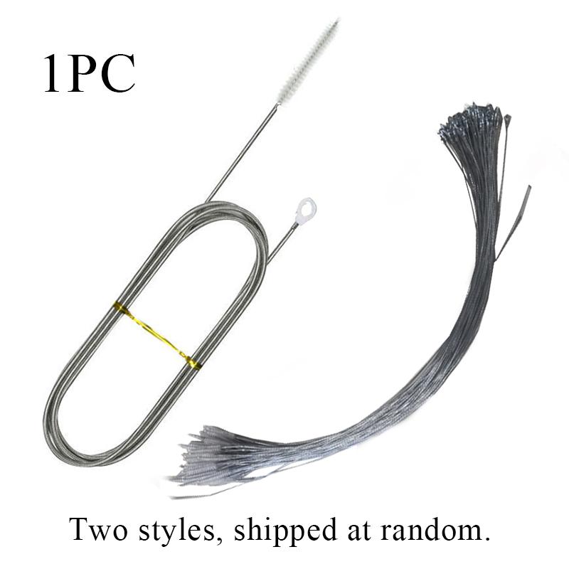 Long Refrigerator Tube Washing Air Pump Hose Spiral Cleaning Brush Flexible Dredge Drain Hole Dredge Tool For Car Drain Dredge 1m белый