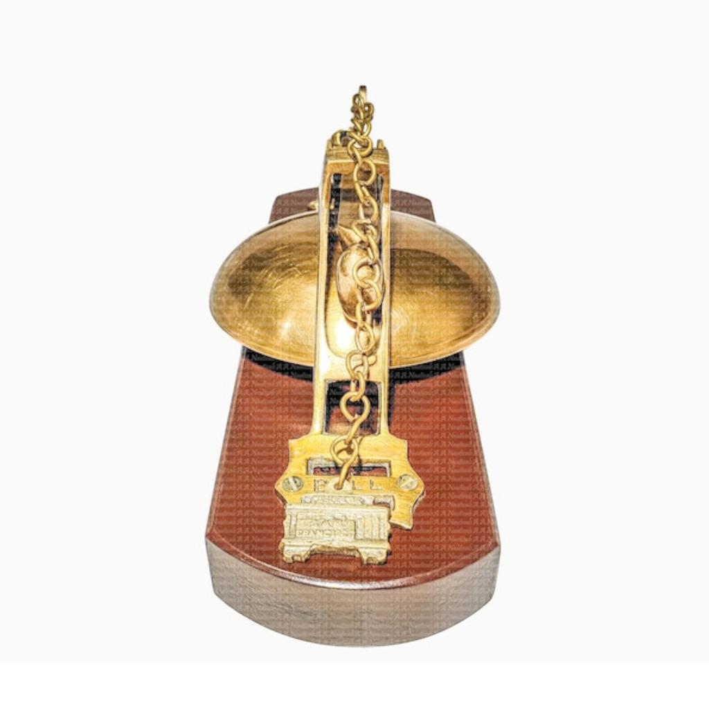 Handmade Door Bell, Home and Office Rustic Collectible Door Decor Item (Brown Antique, 11 inches)