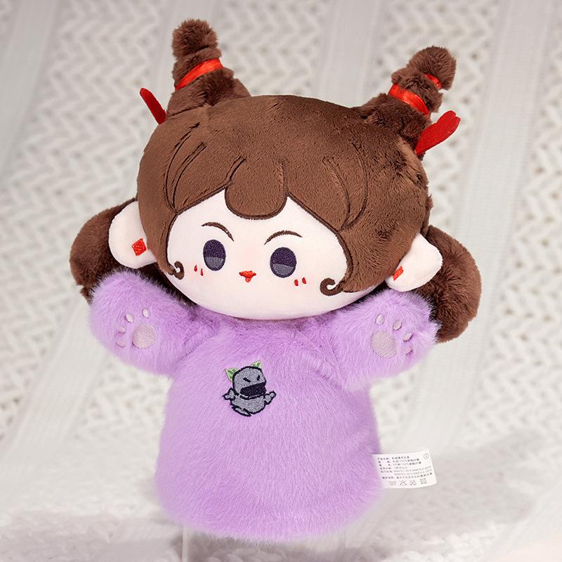 Toy Movie Nezha 2 Nezha Hand Doll Ao Bing Deer Boy Hand Doll Cotton Doll Plush Peripheral