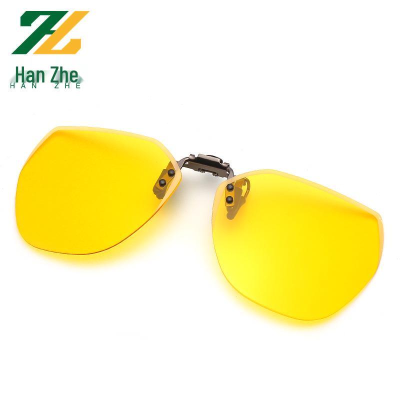 Polarized Flip-up Clip-on Sunglasses for Myopia, Night Vision & Driving - Unisex