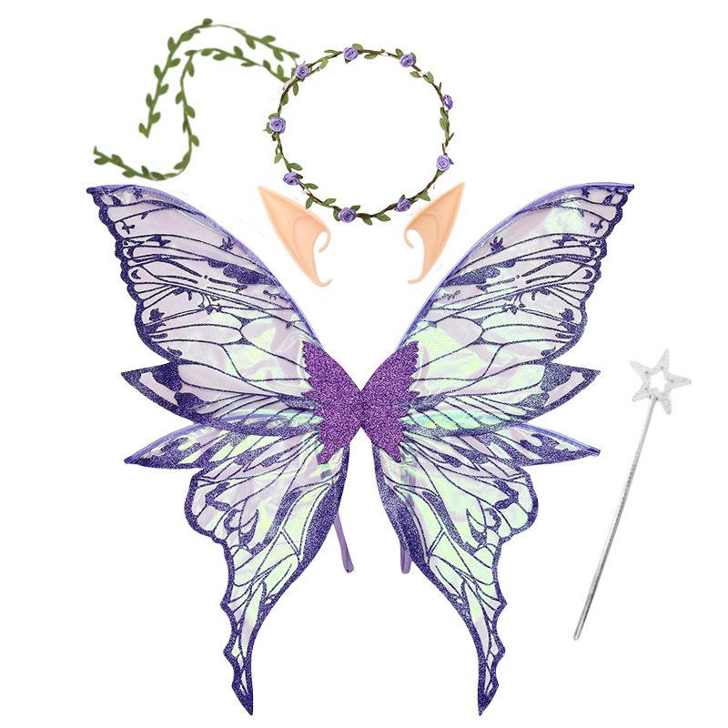 1Pc Adults Fairy Wings Girls Ling Angel Wings Butterfly Costume Wings Halloween Costume Dress Up Party Favor Christmas Gift