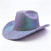 New Western Cowboy Hat Sunscreen Sunshade Beach Hat Big Brim Men's and Women's Party Top Hat
